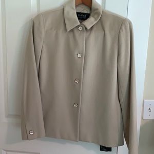 Dana Buchman  100% cashmere blazer.